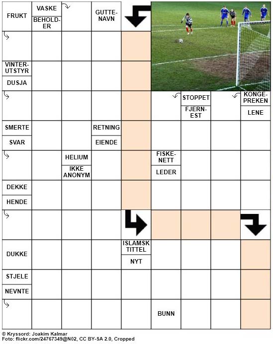 Dagens kryssord – 5. Januar – 2019