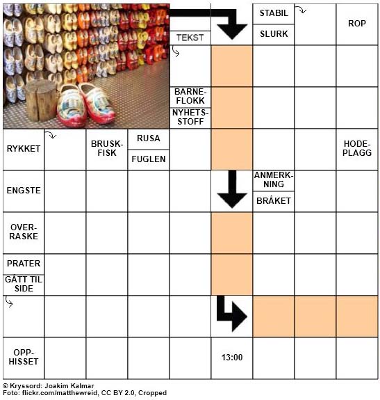 Dagens kryssord - 5. Juli - 2018