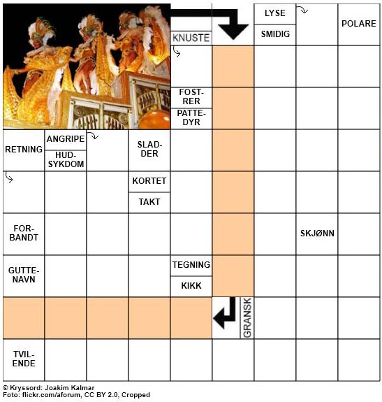Dagens kryssord - 5. Mars - 2018