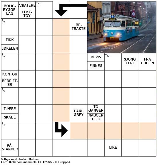 Dagens kryssord - 5. September - 2018