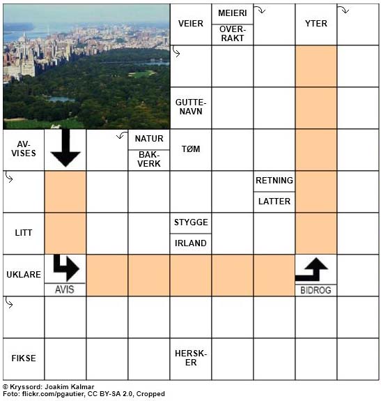 Dagens kryssord - 6. April - 2018