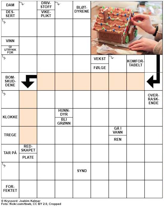 Dagens kryssord – 6. Desember – 2018