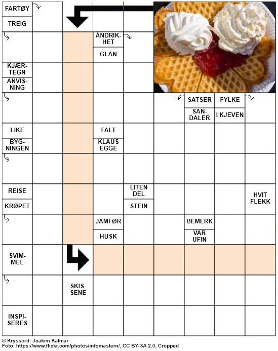Dagens kryssord – 6. Februar – 2019