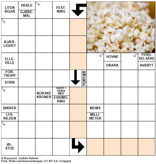 Dagens kryssord – 6. November – 2018