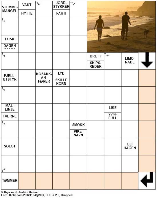 Dagens kryssord – 7. Januar – 2019