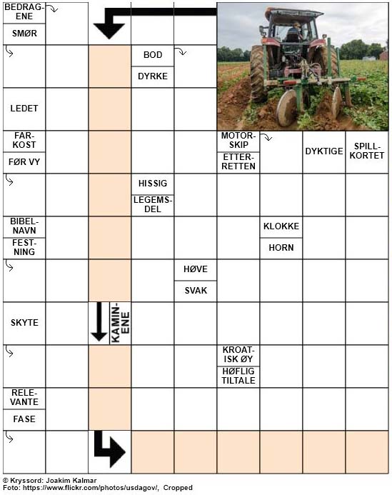 Dagens kryssord – 7. Mai – 2019