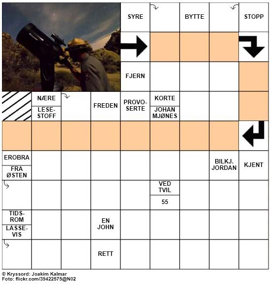 Dagens kryssord - 7. November - 2017