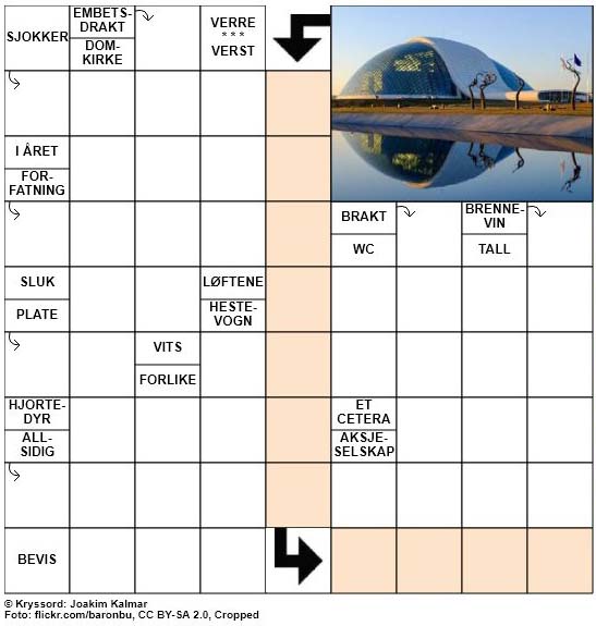 Dagens kryssord – 8. November – 2018