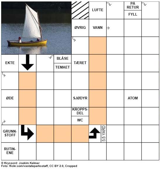 Dagens kryssord - 9. April - 2018