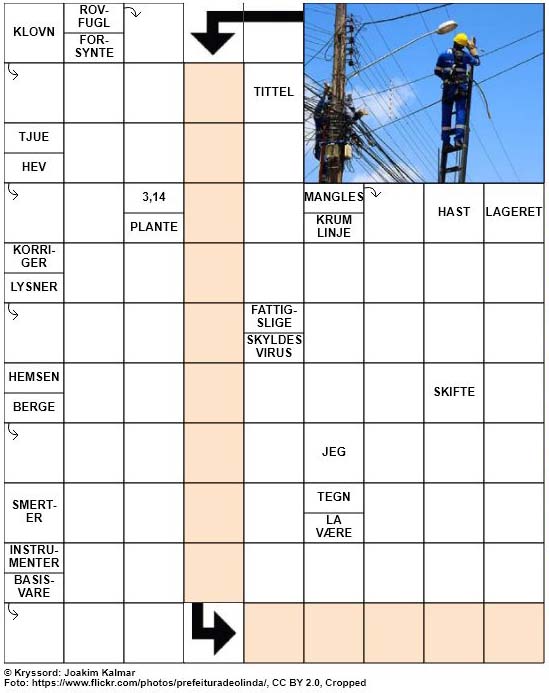 Dagens kryssord – 9. April – 2019