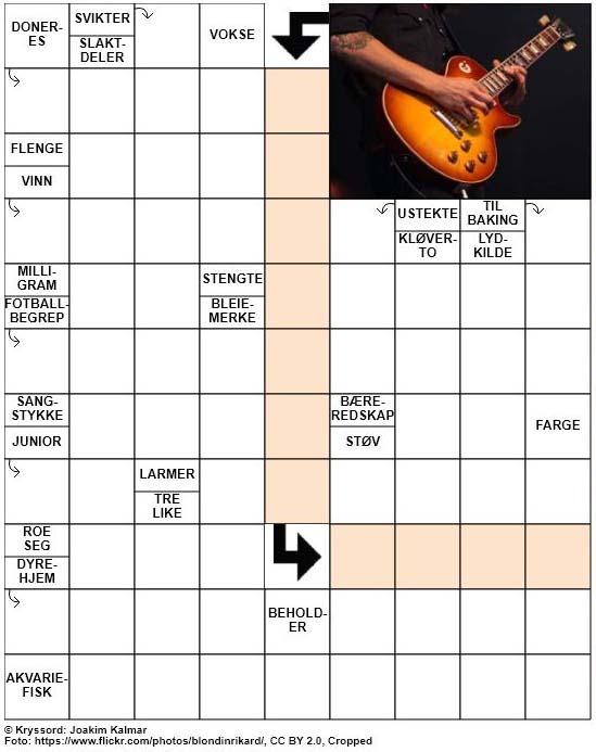 Dagens kryssord – 9. Mai – 2019