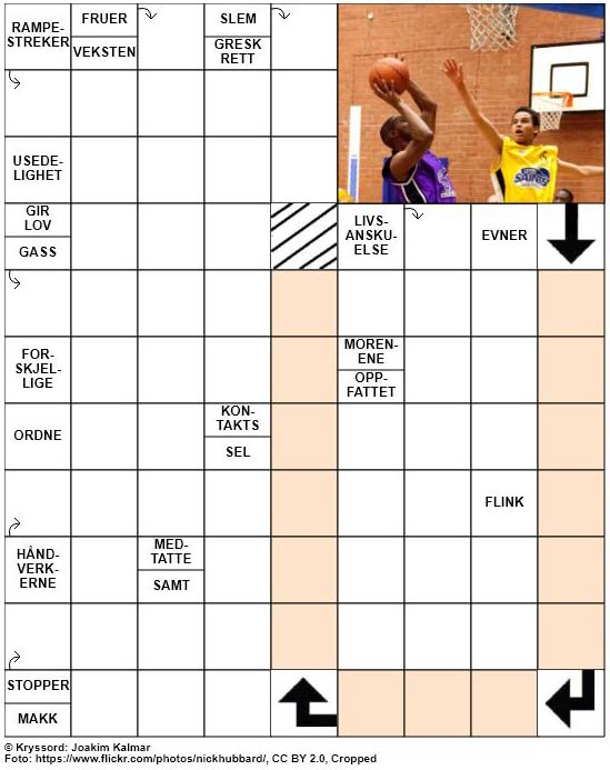 Dagens kryssord – 9. Mars – 2019