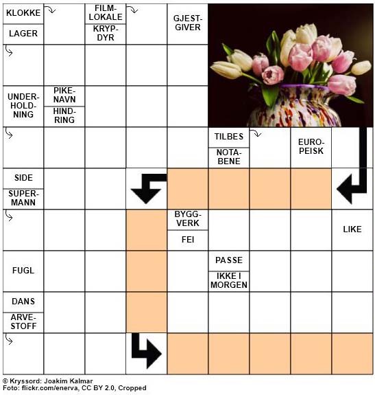 Dagens påskekryssord - 26. Mars - 2018