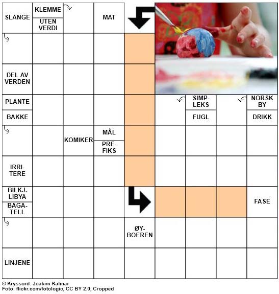 Dagens påskekryssord - 31. Mars - 2018