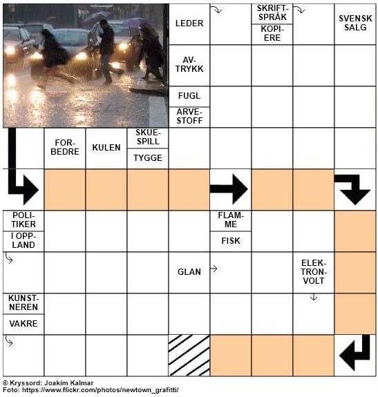 Sommerkryssord nr. 10 - 12.juni - 2017