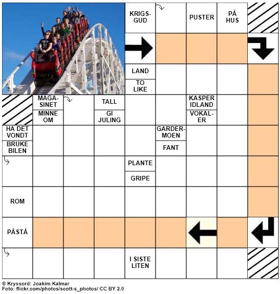 Sommerkryssord nr. 24 - 26.juni - 2017