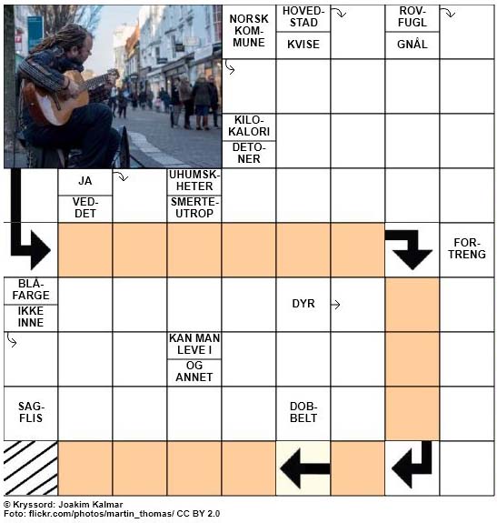 Sommerkryssord nr. 27 - 29.juni - 2017