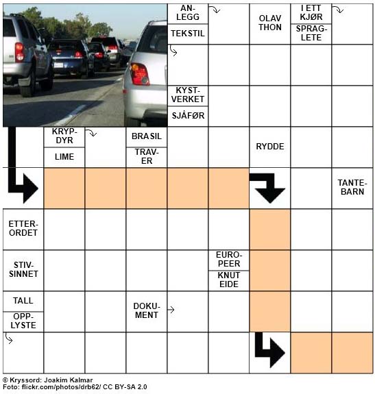 Sommerkryssord nr. 33 - 5.juli - 2017