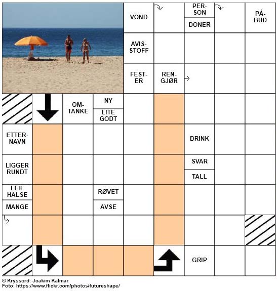 Sommerkryssord nr. 4 - 6.juni - 2017