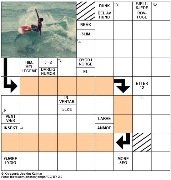 Sommerkryssord nr. 50 - 22.juli - 2017