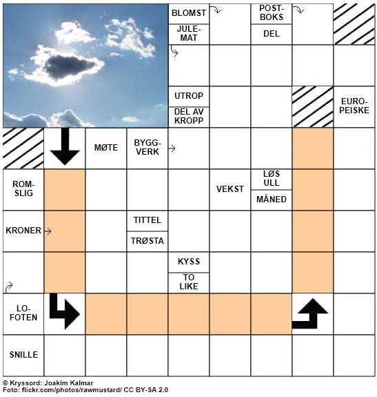 Sommerkryssord nr. 51 - 23.juli - 2017