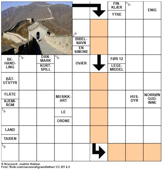 Sommerkryssord nr. 52 - 24.juli - 2017