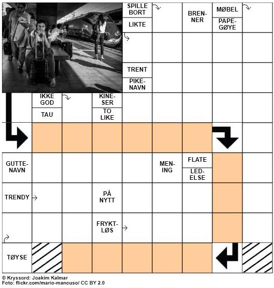 Sommerkryssord nr. 54 - 26.juli - 2017