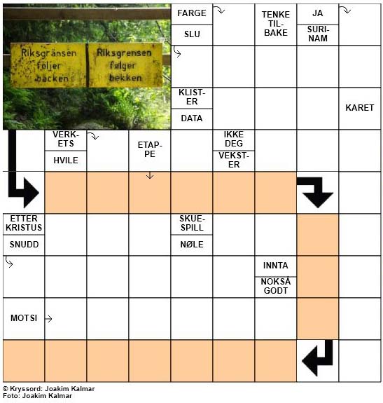Sommerkryssord nr. 56 - 28.juli - 2017