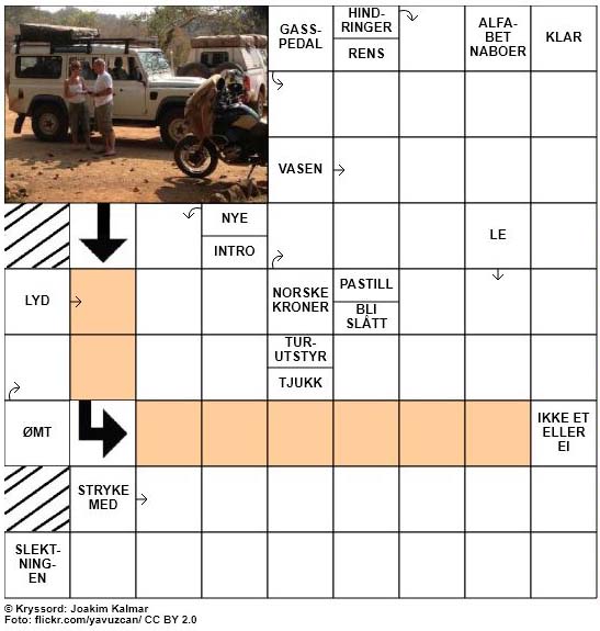 Sommerkryssord nr. 58 - 30.juli - 2017