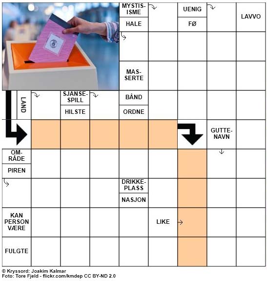 Sommerkryssord nr. 60 - 1. August - 2017