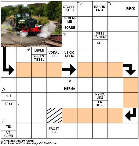 Sommerkryssord nr. 61 - 2. August - 2017