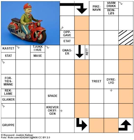 Sommerkryssord nr. 63 - 4. August - 2017