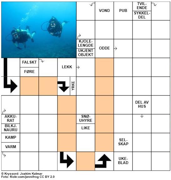 Sommerkryssord nr. 68 - 9. August - 2017