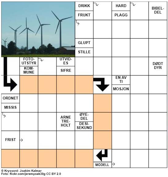 Sommerkryssord nr. 71 - 12. August - 2017