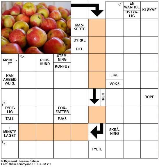 Sommerkryssord nr. 79 - 20. August - 2017