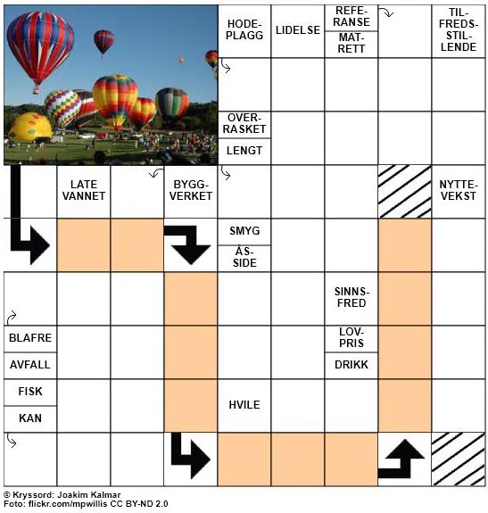 Sommerkryssord nr. 80 - 21. August - 2017