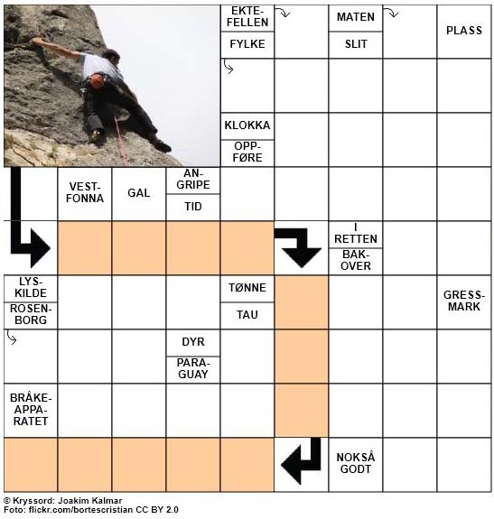 Sommerkryssord nr. 86 - 27. August - 2017