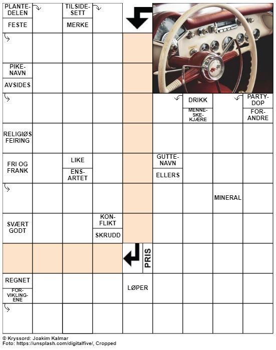 Dagens kryssord – 20. Juni – 2019