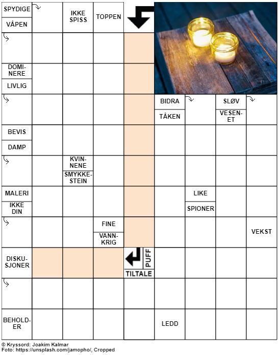 Dagens kryssord – 28. Juni – 2019