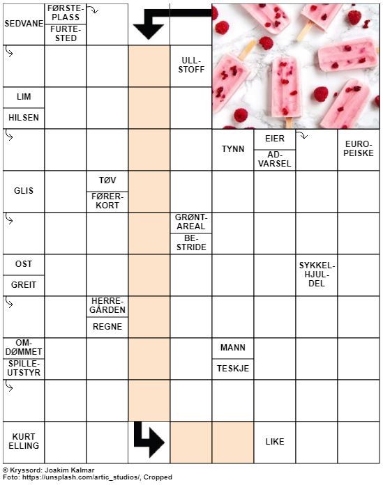Dagens kryssord – 29. Juni – 2019