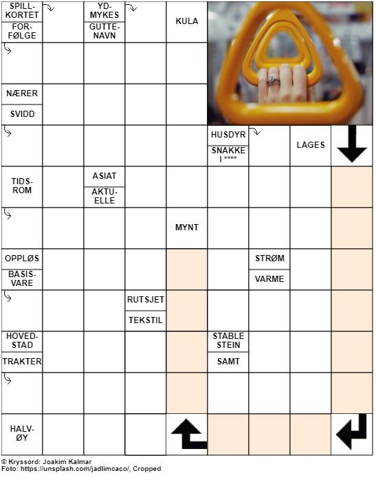 Dagens kryssord – 31. Mai – 2019