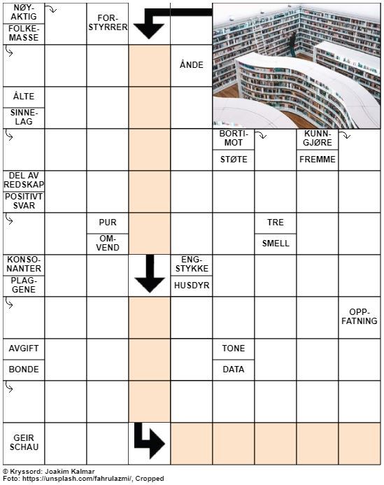 Dagens kryssord – 9. Juni – 2019
