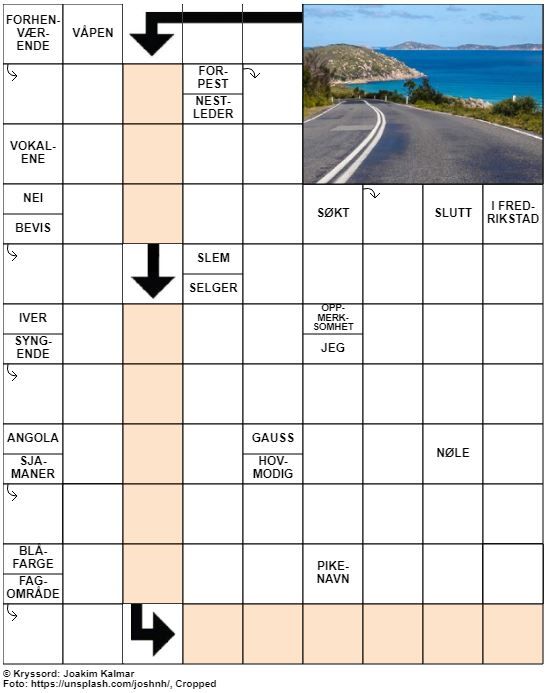Dagens kryssord – 30. Juli – 2019