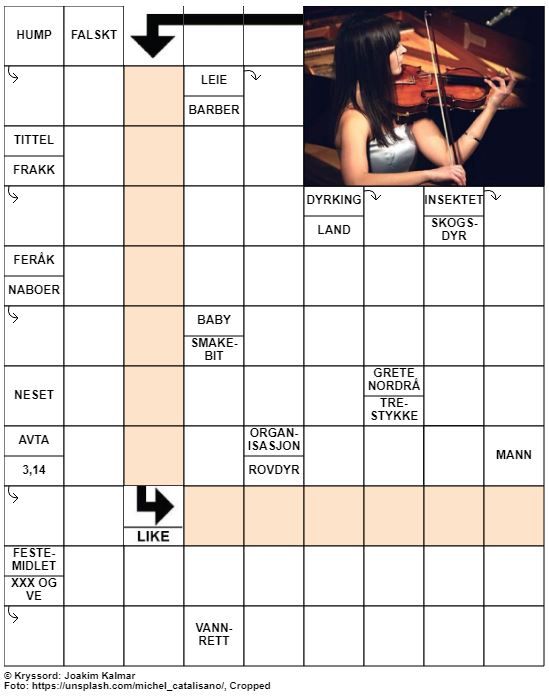 Dagens kryssord – 3. August – 2019