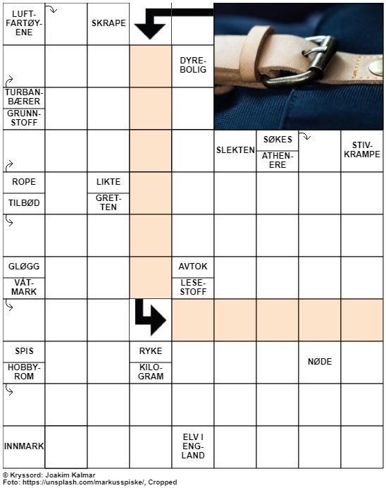 Dagens kryssord – 9. August – 2019