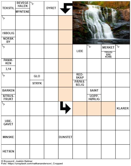 Dagens kryssord – 16. August – 2019