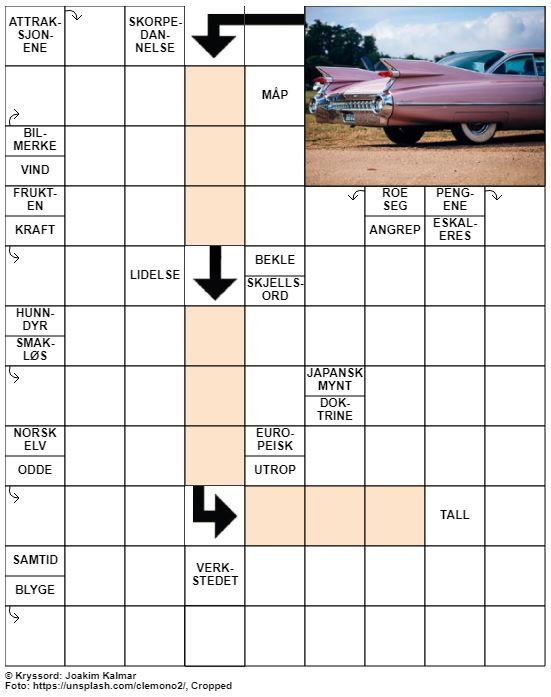 Dagens kryssord – 21. August – 2019