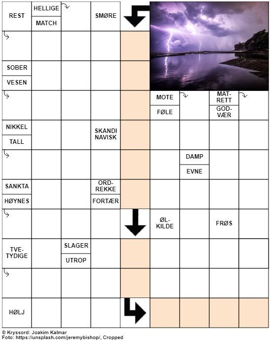Dagens kryssord – 22. August – 2019