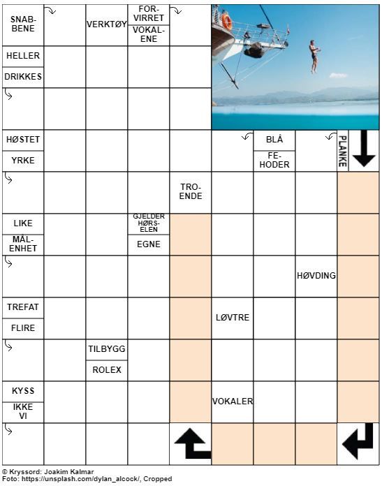 Dagens kryssord – 23. August – 2019