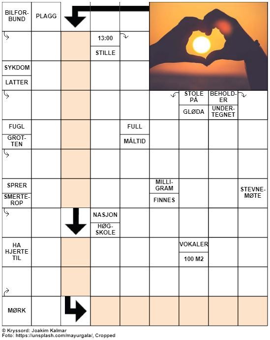 Dagens kryssord – 30. August – 2019